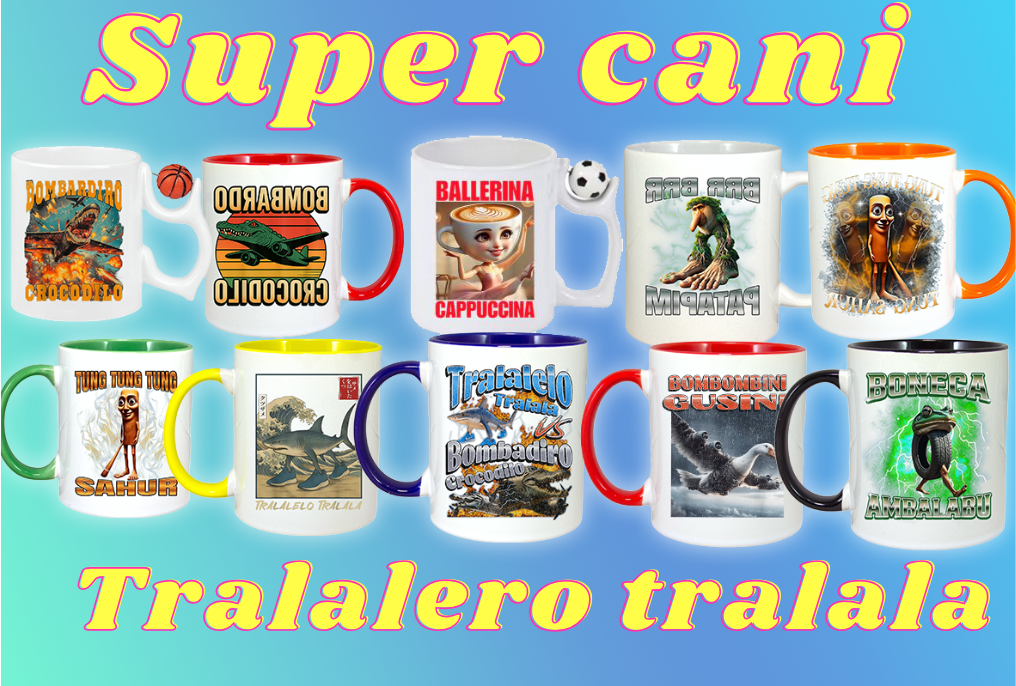 Cani super cu personaje din tralalero tralala cu personajul Bombardiro Crocodilo VS Tralalero Tralala - Italian Brainrot